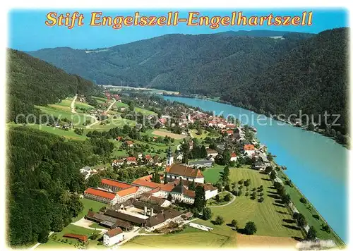 AK / Ansichtskarte Engelhartszell Donau Oberoesterreich Stift Engelszell Flugaufnahme Kat. Engelhartszell