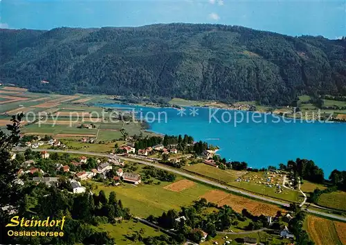 AK / Ansichtskarte Steindorf Ossiacher See Fliegeraufnahme Strandcamping Nagele