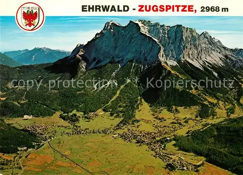 AK / Ansichtskarte Ehrwald Tirol Fliegeraufnahme Zugspitze