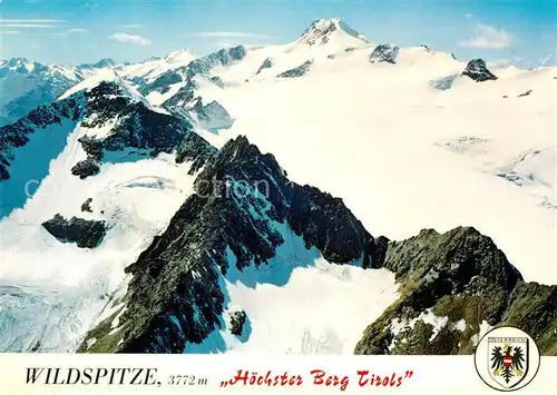 AK / Ansichtskarte Wildspitze Panorama Winter Hoechster Berg Tirols Kat. St Leonhard Pitztal oetztaler Alpen
