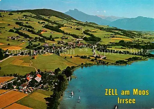 AK / Ansichtskarte Zell Moos Irrsee Fliegeraufnahme Kat. Mondsee Hausruckviertel