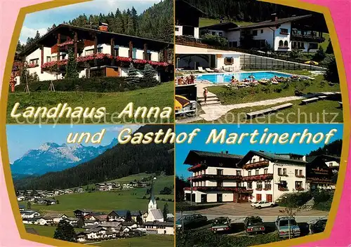 AK / Ansichtskarte Martin Tennengebirge St Landhaus Anna Gasthof Martinerhof Kat. St Martin Tennengebirge