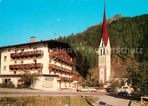 AK / Ansichtskarte Laengenfeld Oetztal Kirche Coiffeur Kat. Laengenfeld