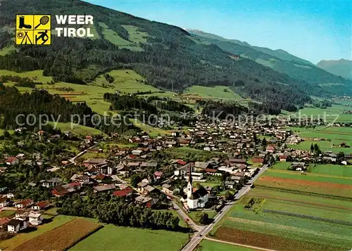 AK / Ansichtskarte Weer Tirol Fliegeraufnahme