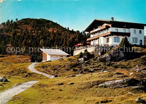 AK / Ansichtskarte Mayrhofen Zillertal Alpengasthaus Bergrast Penkenjochlift Talstation Kat. Mayrhofen