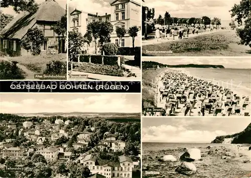 AK / Ansichtskarte Goehren Ruegen Strohdachhaus Strandhotel Strandpromenade  Kat. Goehren Ostseebad Ruegen