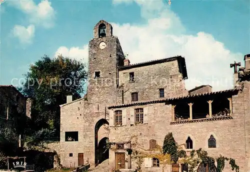 AK / Ansichtskarte Bruniquel Vieux bourg situe auf confluent de lAveyron La Tour de Horloge Kat. Bruniquel