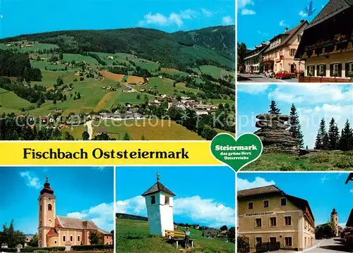 AK / Ansichtskarte Fischbach Steiermark Panorama Kirche Turm Felsen Fischbacherhof Kat. Fischbach