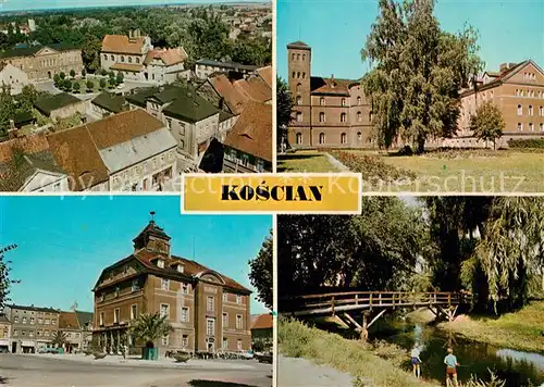 AK / Ansichtskarte Koscian Sanatorium Ratusz w Rynku Nad Kanatem Obry Kat. Kosten Posen
