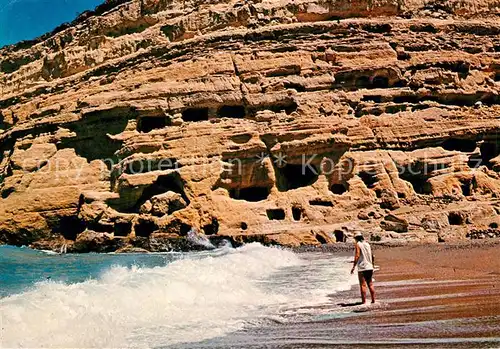AK / Ansichtskarte Matala Strandpartie Kat. Insel Kreta