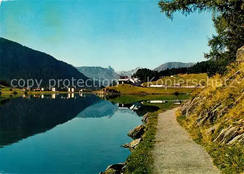 AK / Ansichtskarte Davos GR Davosersee mit Tinzenhorn Kat. Davos