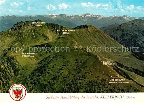 AK / Ansichtskarte Kellerjoch Panorama Bergkapelle Hochleger Proxenalm  Kat. Schwaz