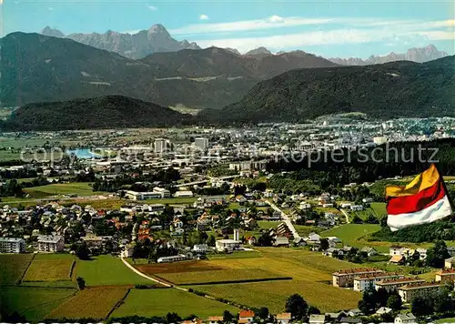 AK / Ansichtskarte Villach Kaernten Fliegeraufnahme Mangart Julische Alpen Landskron Kat. Villach