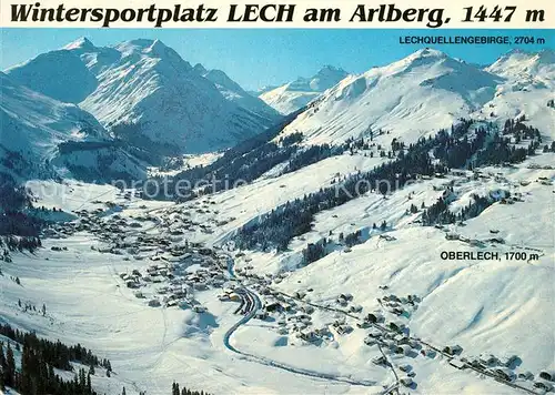 AK / Ansichtskarte Lech Vorarlberg Fliegeraufnahme Lechquellengebirge Kat. Lech