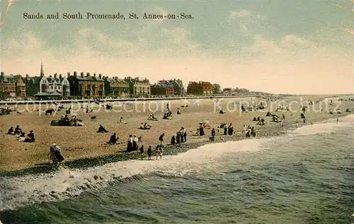 AK / Ansichtskarte Saint Annes on Sea Sands and South Promenade Kat. Grossbritannien