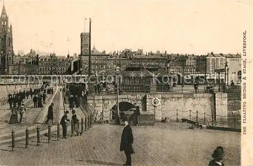 AK / Ansichtskarte Liverpool Floating Bridge and Stage Kat. Liverpool