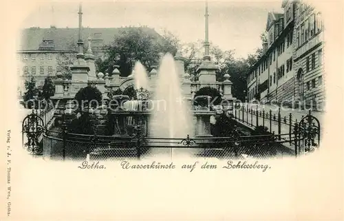 AK / Ansichtskarte Gotha Thueringen Wasserkuenste auf dem Schlossberg Kat. Gotha