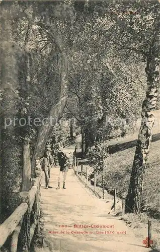 AK / Ansichtskarte Paris Allee de la Cascade au Lac au Parc des Buttes Chaumont Kat. Paris