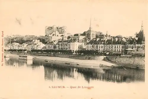 AK / Ansichtskarte Saumur Quai de Limoges Kat. Saumur