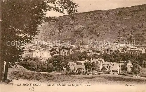 AK / Ansichtskarte Le Mont Dore Puy de Dome Vue du Chemin du Capucin