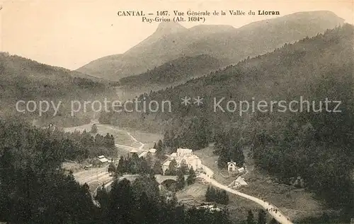AK / Ansichtskarte Lioran Vue generale de la Vallee du Lioran Puy Griou Kat. Laveissiere