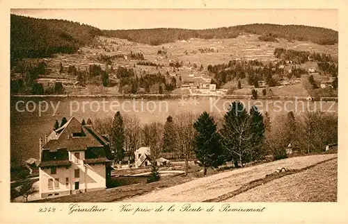 AK / Ansichtskarte Gerardmer Vosges Lac vue prise de la Route de Remiremont Kat. Gerardmer