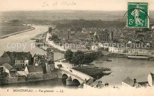 AK / Ansichtskarte Montereau Loiret Vue generale Kat. Montereau