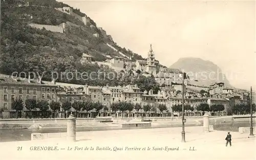 AK / Ansichtskarte Grenoble Le Fort de la Bastille Quai Perriere et le Saint Eynard Kat. Grenoble