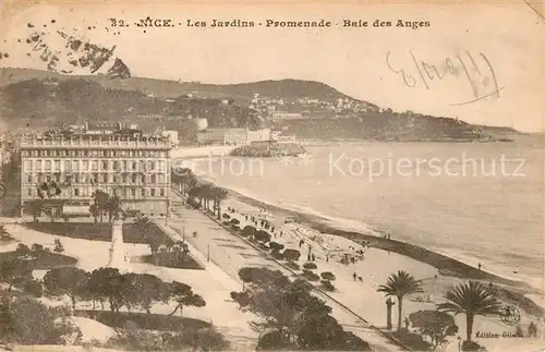 AK / Ansichtskarte Nice Alpes Maritimes Les Jardins Promenade Baie des Anges Cote d Azur Kat. Nice