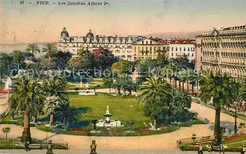 AK / Ansichtskarte Nice Alpes Maritimes Les Jardins Albert Ier Kat. Nice