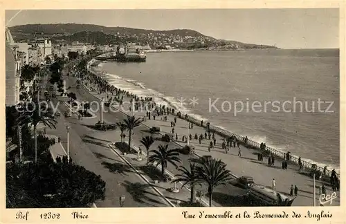 AK / Ansichtskarte Nice Alpes Maritimes Vue d ensemble et la Promenade des Anglais Kat. Nice