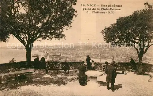 AK / Ansichtskarte Nice Alpes Maritimes Vue generale prise de la Plateforme du Chateau Kat. Nice