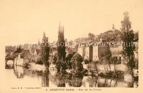 AK / Ansichtskarte Argenton sur Creuse Vue sur la Creuse Kat. Argenton sur Creuse