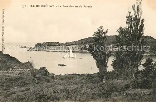 AK / Ansichtskarte Ile de Brehat Le Port clos vu du Paradis Kat. Ile de Brehat