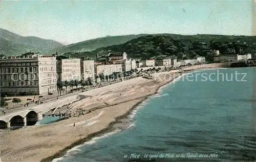 AK / Ansichtskarte Nice Alpes Maritimes Quai du Midi vu du Palais de la Jetee Cote d Azur Kat. Nice