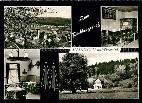 AK / Ansichtskarte Hauingen Wirtschaft Zum Rechbergerhof Kat. Loerrach