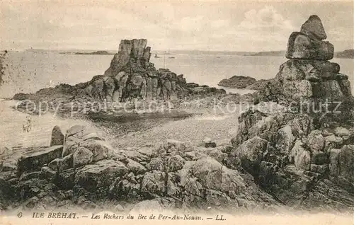 AK / Ansichtskarte Ile de Brehat Les Rochers du Bec de Per An Nouan Kat. Ile de Brehat