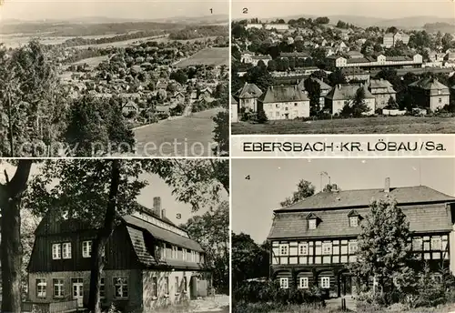 AK / Ansichtskarte Ebersbach Sachsen Gaststaette Humboldtbaude Umgebindehaus Alte Mangel  Kat. Ebersbach Sachsen