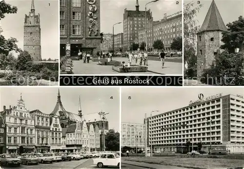 AK / Ansichtskarte Rostock Mecklenburg Vorpommern Kroepeliner Tor Lange Strasse Interhotel Warnow  Kat. Rostock