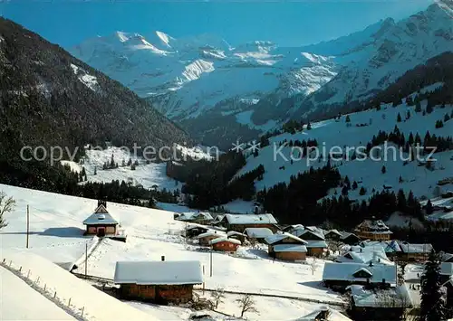 AK / Ansichtskarte Kiental mit Bluemlisalp Kat. Kiental