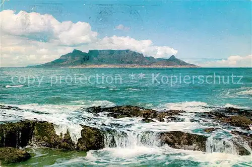 AK / Ansichtskarte Cape Town Kaapstad Kapstadt and Table Mountain from Blouberg Strand Kat. Cape Town