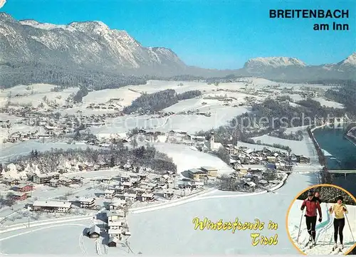 AK / Ansichtskarte Breitenbach Inn Fliegeraufnahme Winterlandschaft Kat. Breitenbach am Inn