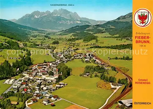AK / Ansichtskarte Fieberbrunn Tirol Fliegeraufnahme Ortsteil Rosenegg Kat. Fieberbrunn