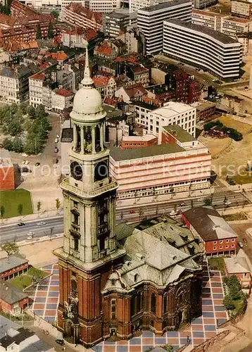 AK / Ansichtskarte Hamburg Fliegeraufnahme Hauptkirche Sankt Michaelis Kat. Hamburg