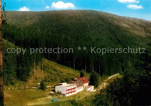 AK / Ansichtskarte Warmensteinach Fliegeraufnahme Waldcafe Pension Pfeiferhaus Kat. Warmensteinach Fichtelgebirge