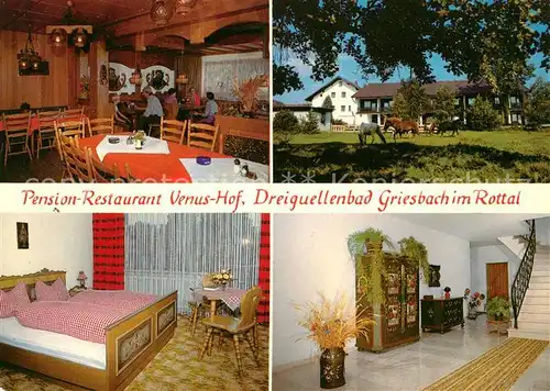AK / Ansichtskarte Griesbach Rottal Pension Restaurant Venus Hof Dreiquellenbad Kat. Bad Griesbach i.Rottal