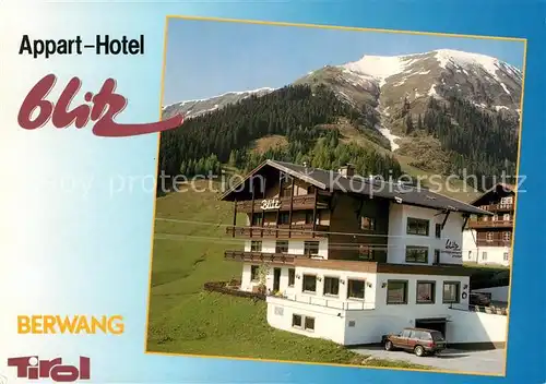 AK / Ansichtskarte Berwang Tirol Appart Hotel Blitz Kat. Berwang