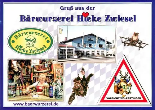 AK / Ansichtskarte Zwiesel Niederbayern Baerwurzerei Hieke Kat. Zwiesel