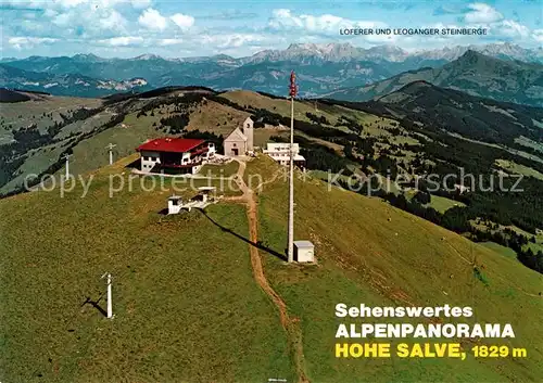 AK / Ansichtskarte Hohe Salve Fliegeraufnahme Alpenpanorama Kat. Hopfgarten im Brixental