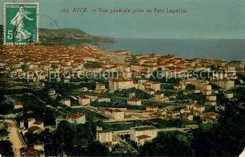 AK / Ansichtskarte Nice Alpes Maritimes Vue generale prise du Parc Imperial Kat. Nice